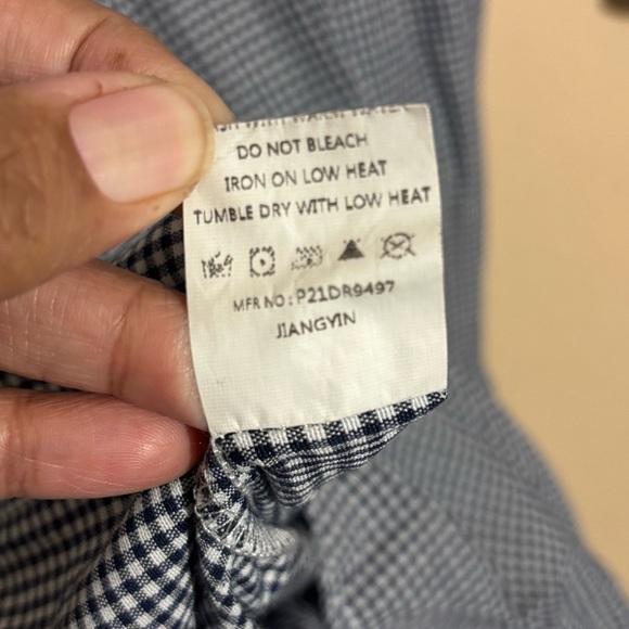 Simplee Plus Checkered Pullover Pleated Dress black / white plus size 2XL - Picture 9 of 12